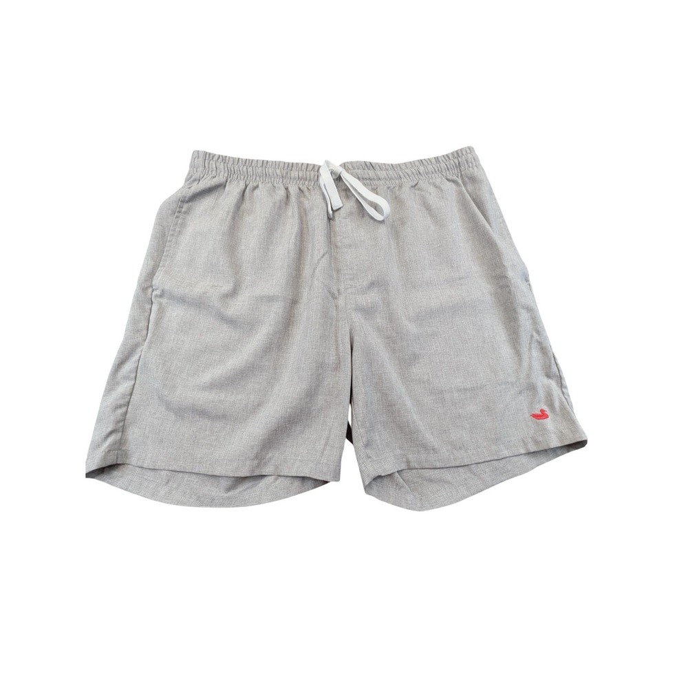 Southern Marsh Shorts Mens XL Gray Microfiber Chino Elastic Waist 6 Inseam